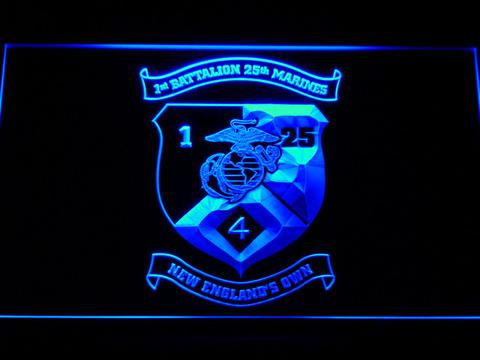US Marine Corps 1st Battalion 25th Marines LED Neon Sign